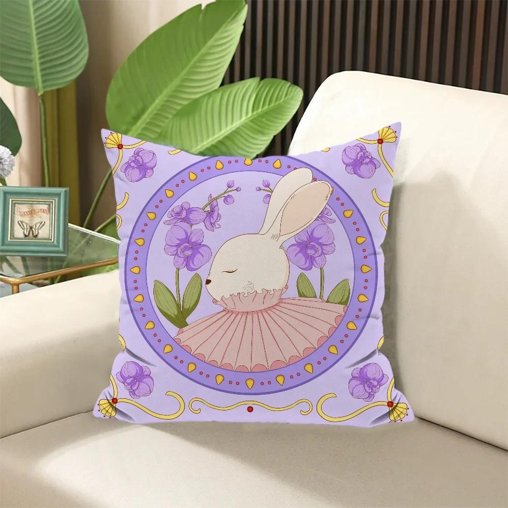 

Животное Кролик Олень Цветок Наволочка для подушки × Набивные подушки Наволочки Декоративные подушки для дивана Элегантные Чехлы для комнаты 66x66cm