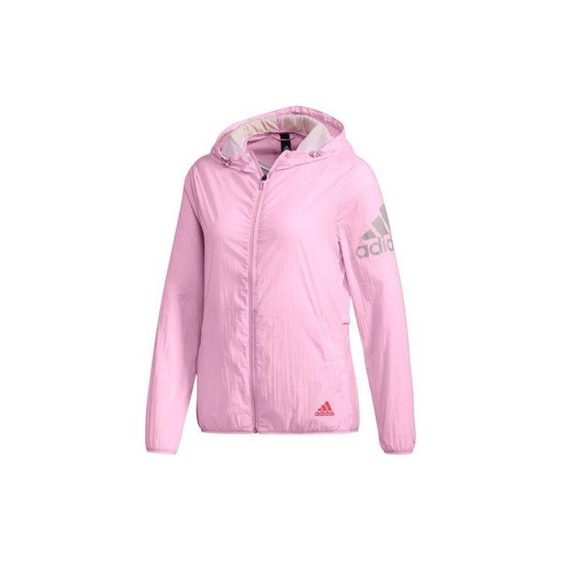 adidas Women's Pink WB BOS Hooded Jacket FJ1110