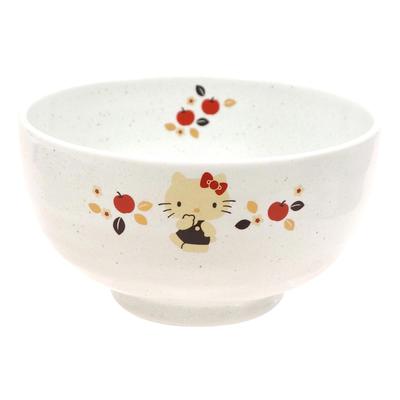 Sanrio Riskokare för Mikrovågsugn och Diskmaskin Hello Flower Äpple Tillverkad i Produkt 364137 "Hello Kitty" Skål, Ca. 16cm, Säker, Servis, Varor, Kitty,
