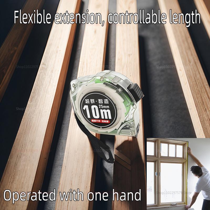 5m7.5m10m High Precision Laser Inkjet CodingBox Self Locking Tape Measure Fluorescent Wide Rulerfor Construction and DIYProjects