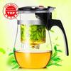 Hoge kwaliteit hittebestendige glazen theepot Chinees theeservies kung fu theeservies Puer ketel koffie glazen pot Handige kantoortheepot