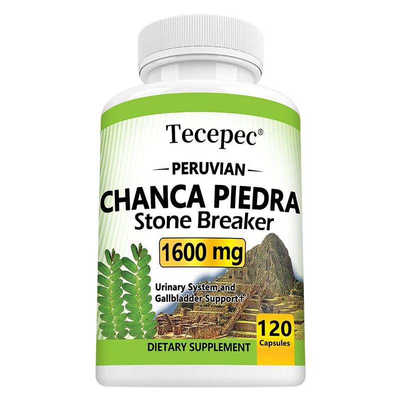 Tecepec Chanca Piedra Peruviana Capsule, Rompi-calcoli, 1600mg, Phyllanthus Niruri, 120 Capsule