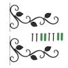 2pcs 11x9 In Plant Hanger Bracket Black Wall Hook Hanging Plant Bracket  Flower Pots