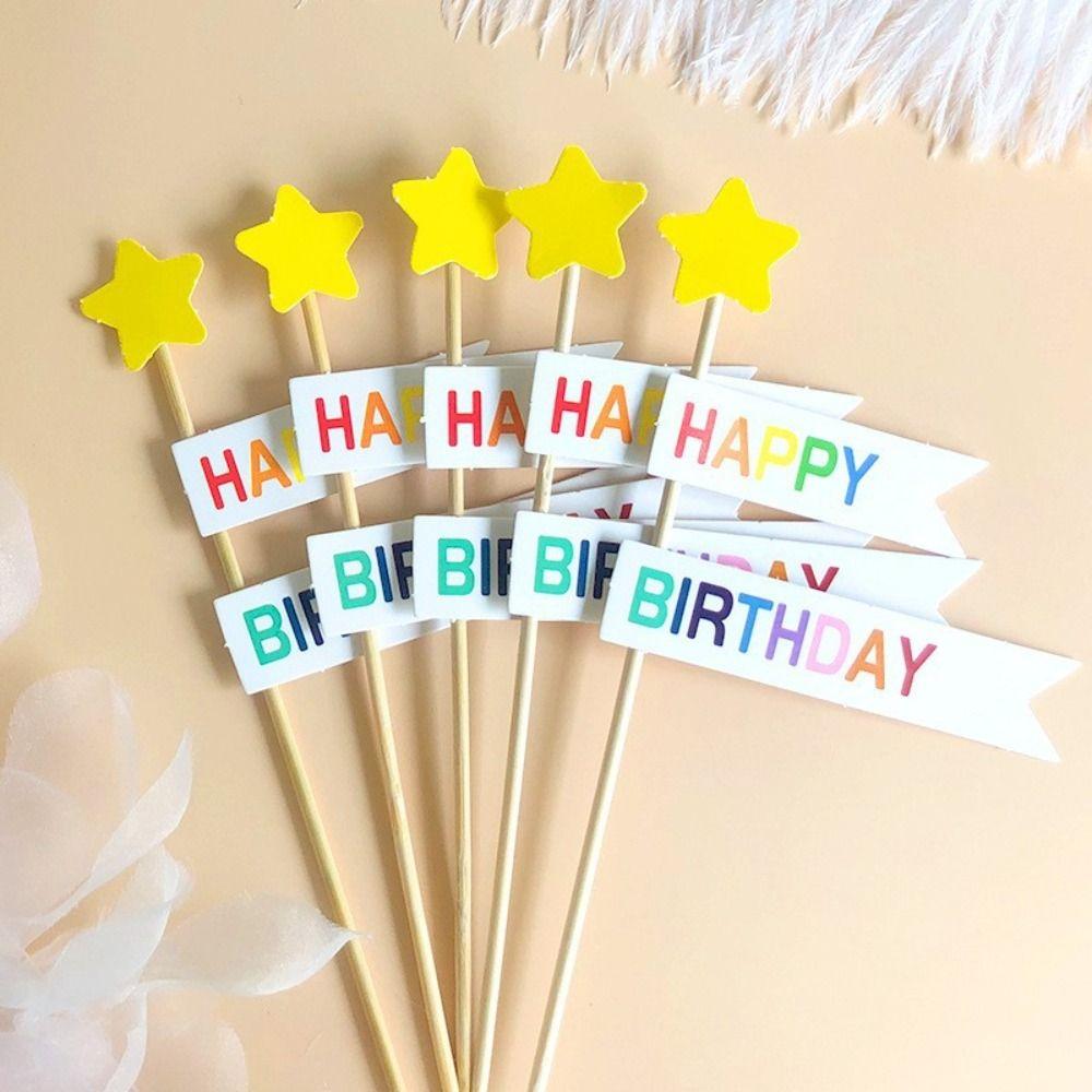 Cute Bear Cake Decoration Happy Birthday Birthday Cake Plugin  Party Supply