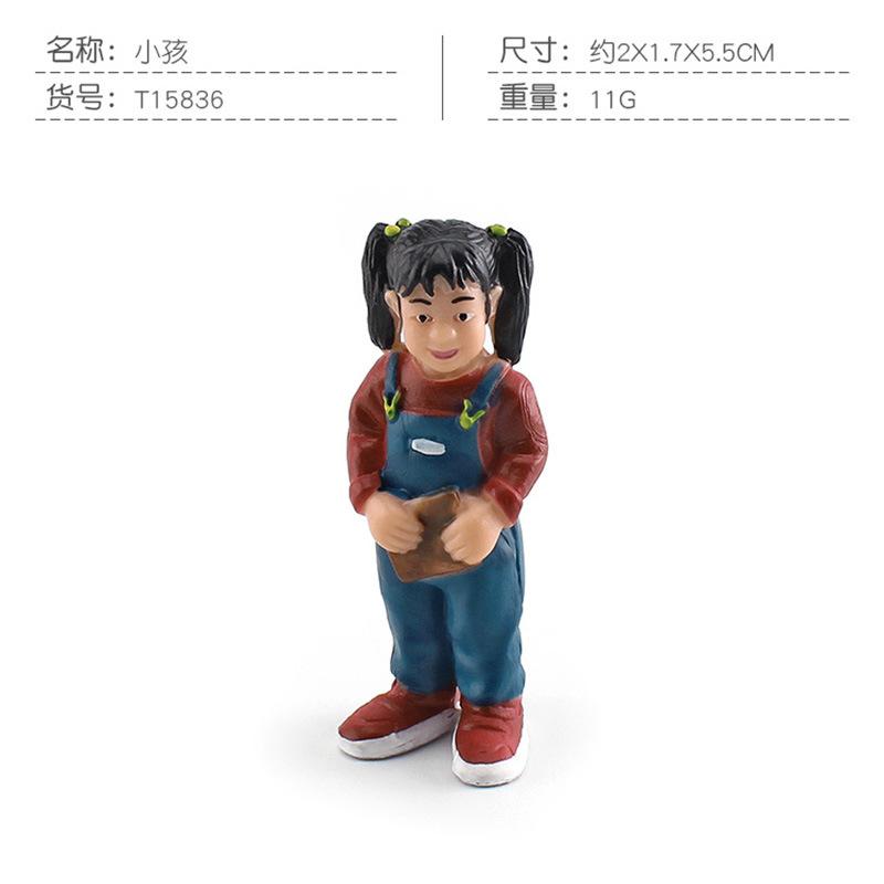 Simulated Family Member Character Model Grandpa Grandma Dad Mom Doll Parent-Child Relationship Static Ornament