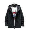 Men's Trendy Windproof Hooded Jacket for Autumn/Winter Outdoor Sports