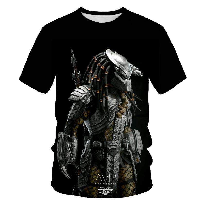 Movie The Predator 3D Printed Men's Cartoon T-shirt Men Women Harajuku Fashion Casual Oversized T-shirt Cool Tee Tops 6XL