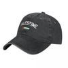Palestine Flag Baseball Cap Classic Distressed Cotton Headwear Unisex Outdoor Summer Adjustable Hats Cap