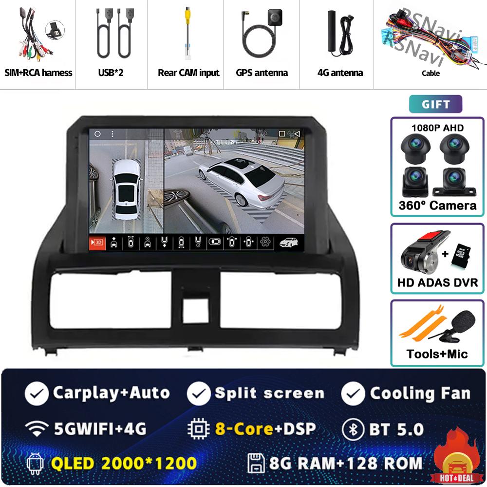 Android 14 Carplay Car Radio For Honda Accord 7 2002 2003 - 2007 Multimedia Video Player Navigation GPS Stereo 2Din DVD WIFI+4G