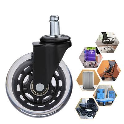 Swivel Office Chair Caster Wheel PU Rotatable Caster Universal Universal Wheel  Home Office Chair