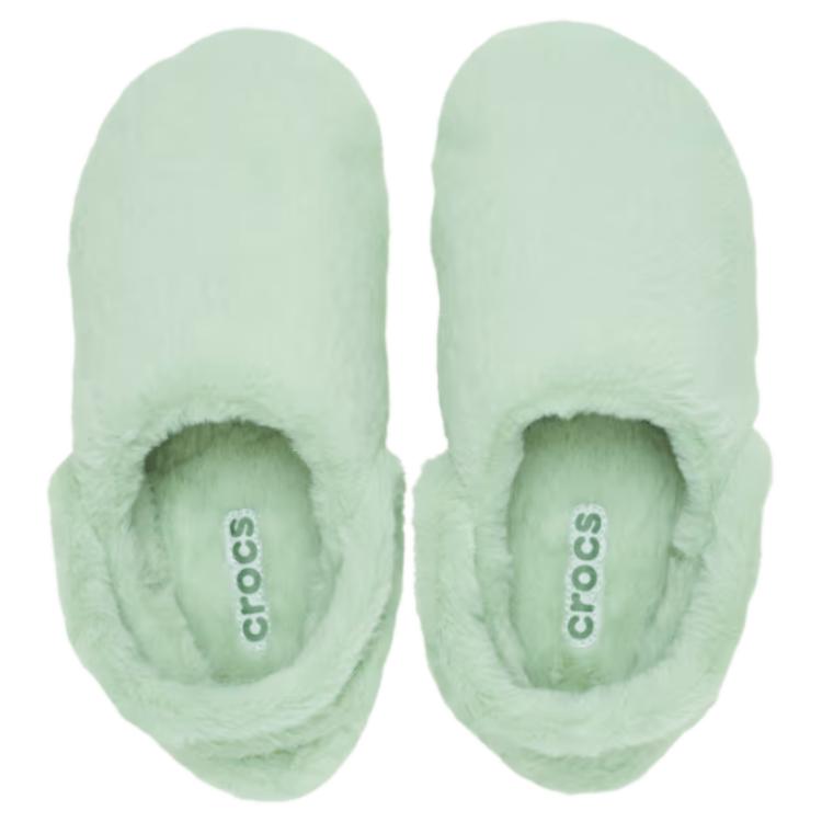 Crocs Comfortable Fashion and Versatile Abrasion and Non-Slip Toe Slippers Unisex Green