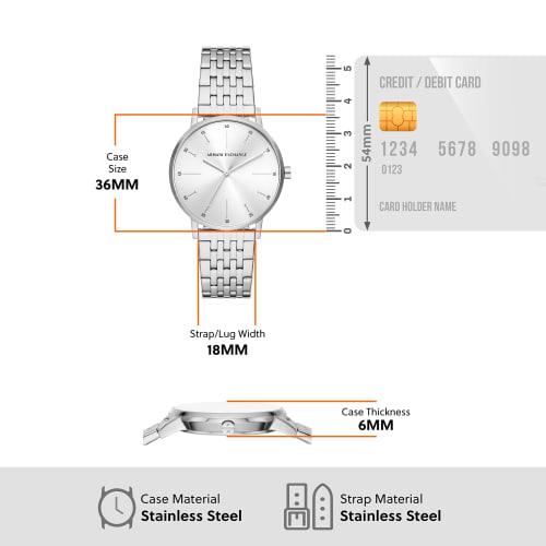 A|X Armani Exchange Women's Silver Watch NA AX5578