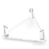 Ball Stand Stable Thickened Hollow Design Fall-resistant Solid Display Acrylic Triangle Soccer Volleyball Holder Ball Sports