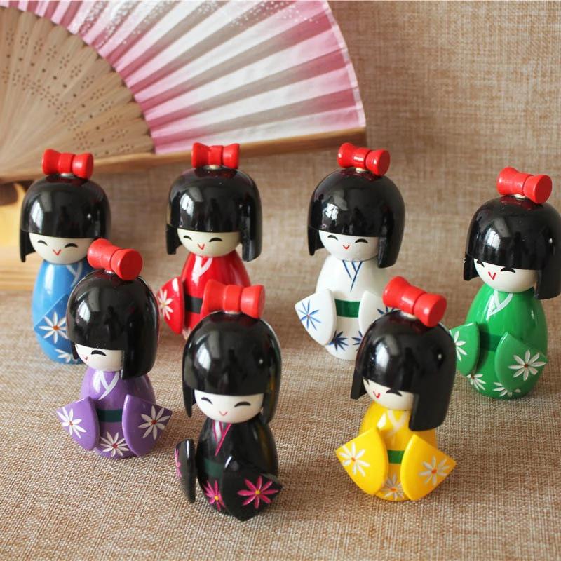 Japanese Puppet Geisha Ornaments Kimono Doll Cartoon Characters Restaurant Accessories Sushi Shop Decorations Sushi Maker 1-25