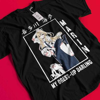 La mia ragazza dei sogni T-shirt Marin Kitagawa T-shirt per amanti degli anime T-shirt Waifu BB119