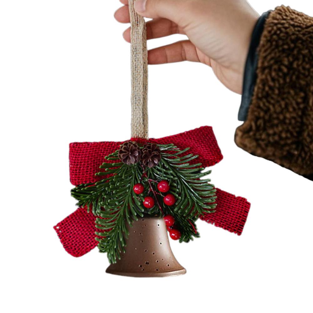 

Retro Christmas Bell Pendant Creative Christmas Jingle Bells Xmas Tree Pendant for Xmas Tree коричневый