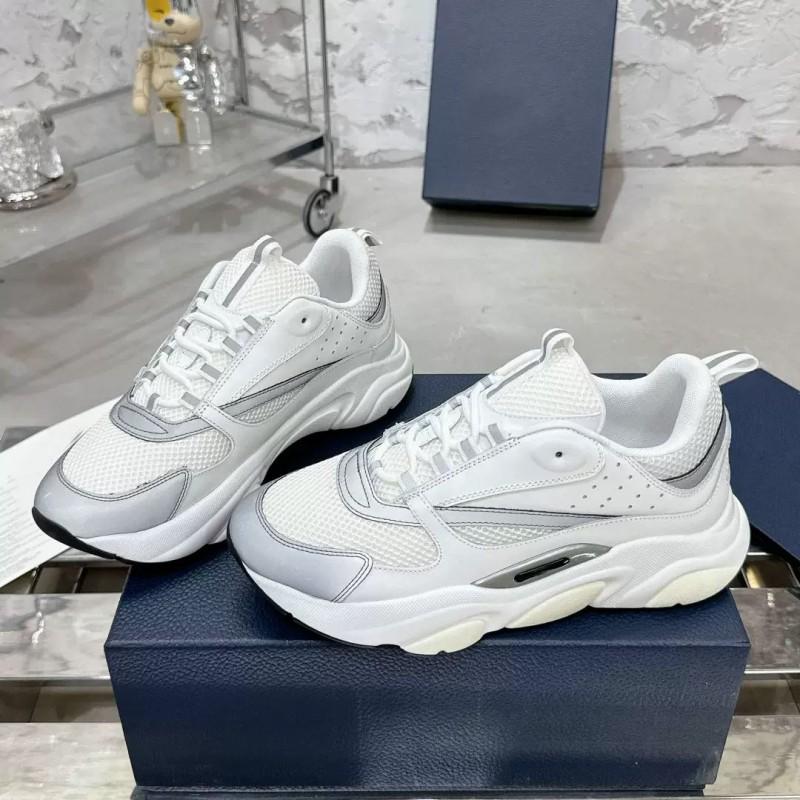 Mens Chunky Sneakers B22 B25 Mesh Breathable Casual Letter Print Dad Shoes Daily Wear