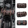 Motorcycle Saddlebag Leather Tool Pouches Storage Suitable for Front Fork&Handlebar, Road Trip , Daily Commute