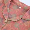 New 2024 Women's Floral Cotton Pajamas Set - Long-Sleeve, Turn-Down Collar, Double-Layer Gauze for Spring and Autumn.