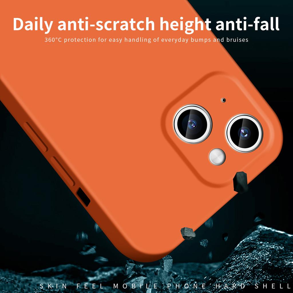 MOFI JK Qin Series Shockproof Matte Case for iPhone 15 Skin-Touch Acrylic+TPU Phone Cover