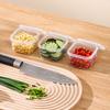 Mini Kleiner Snack-Organizer mit 1/4/6 Fächern Ketchup Salat Gewürze Tragbarer Lebensmittelbehälter Küchengewürz-Aufbewahrungsbehälter