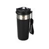 Modern Double Wall Insulated Coffee Mug With Straws For Home Office Use