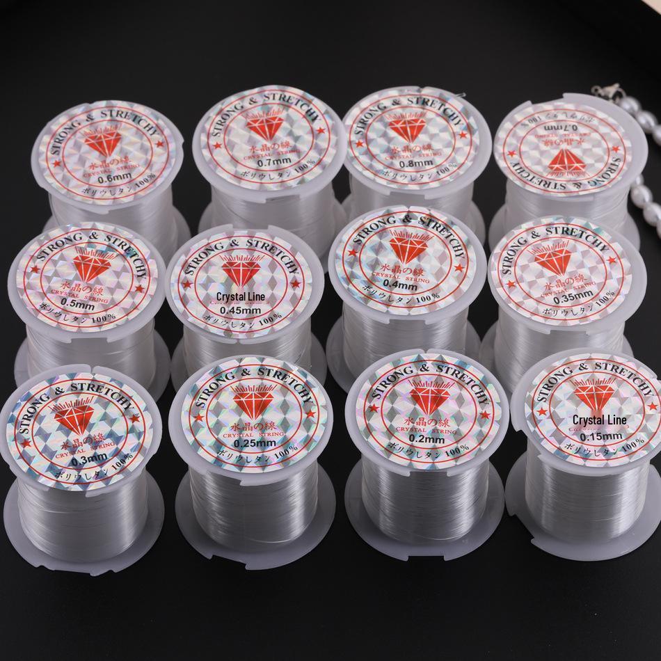 Eco-Friendly Transparent Nylon Fishing Line: No-Stretch, Ideal for Handmade Beading, Bracelets, and Necklaces