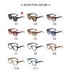 Trendy Retro Leopard Shades Women Oversize Decor Vacation Travelling Sunglasses Stylish Brand Design Beach Sun Glasses