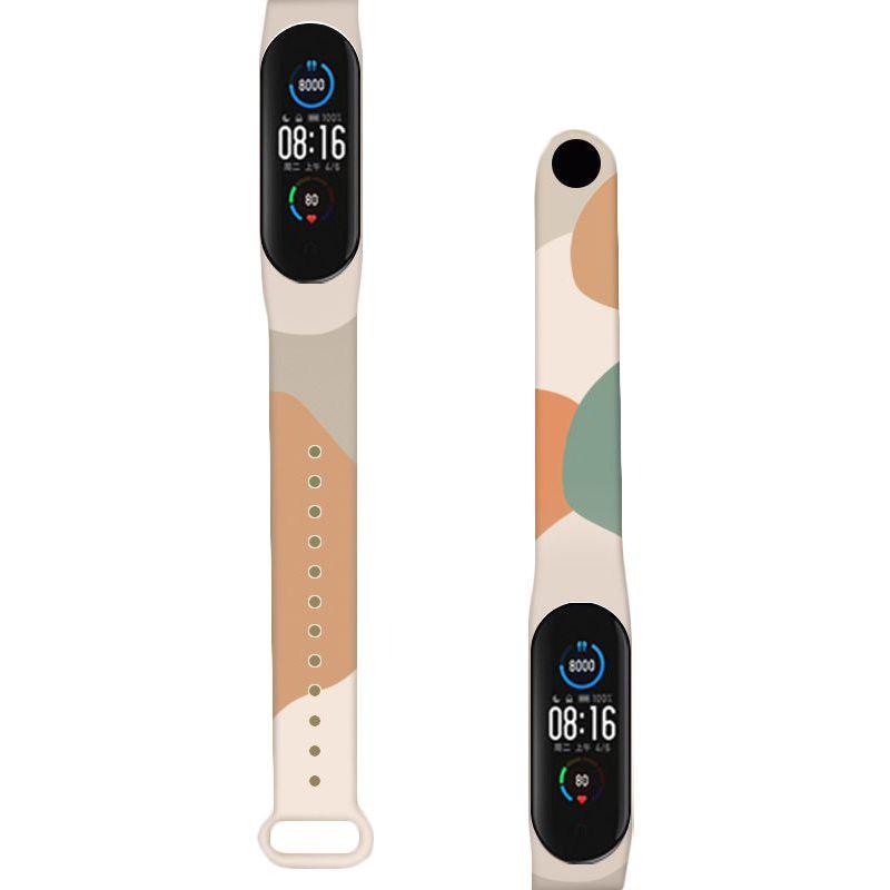 Replace Your Wristband With This Morandi Graffiti Strap For Xiaomi Mi Band 3/4/5/6