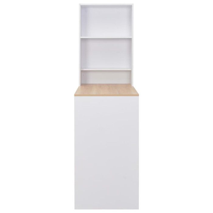 Bar Table with Cabinet - VIDAXL - White - Contemporary - Design - Kitchen
