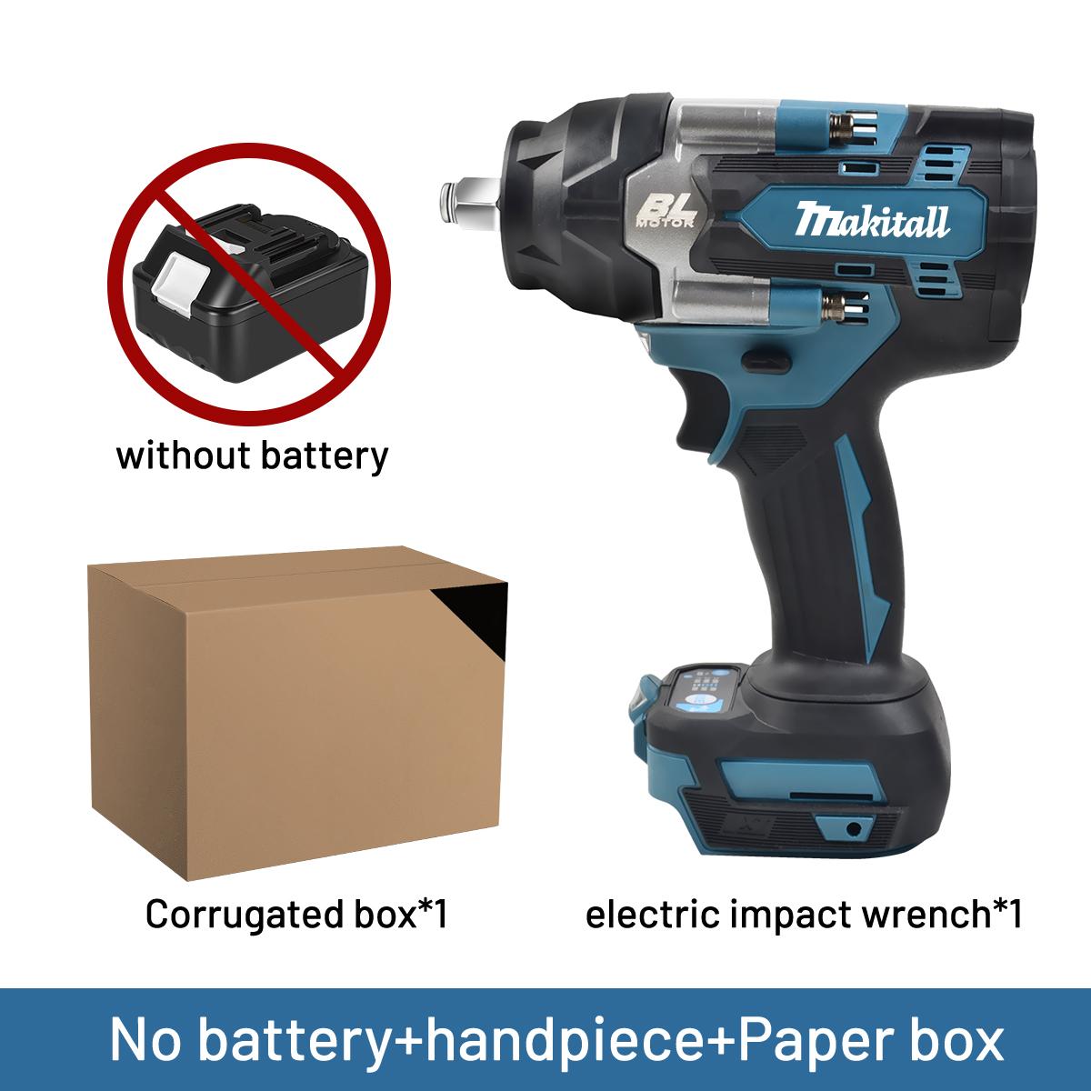 

for makita 18V brushless electric wrench Cordless drill screwdriver High torque electric tool Torque wrench rechargeable bran EU