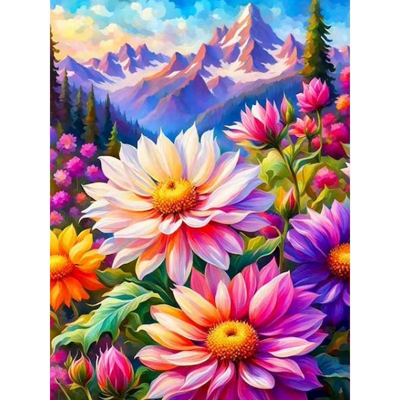 5D DIY Diamond Painting Flowers Full Diamond Mosaic Embroidery Picture Rhinestones Cross Stitch Kit Art Home Decor