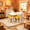 Multistyles Dollhouse Miniature Wood Desk  Doll House Decoration Accessories