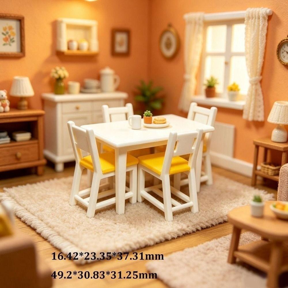 Multistyles Dollhouse Miniature Wood Desk Doll House Decoration Accessories