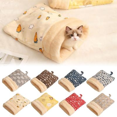Thickened Cat Cave Bed Plush Cat Nest Mat Creative Kitten Quilt Bed  Pet Supplies