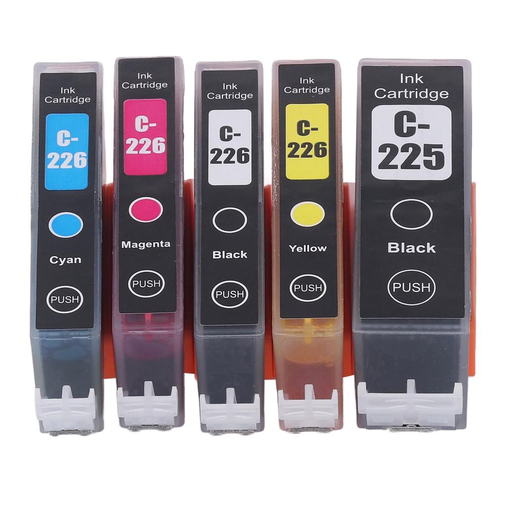 Ink Cartridge Colorful Smooth Output ABS Housing Replacement for PIXMA IX6520 IP4820 IP4920 5 Colors BK BK C M Y
