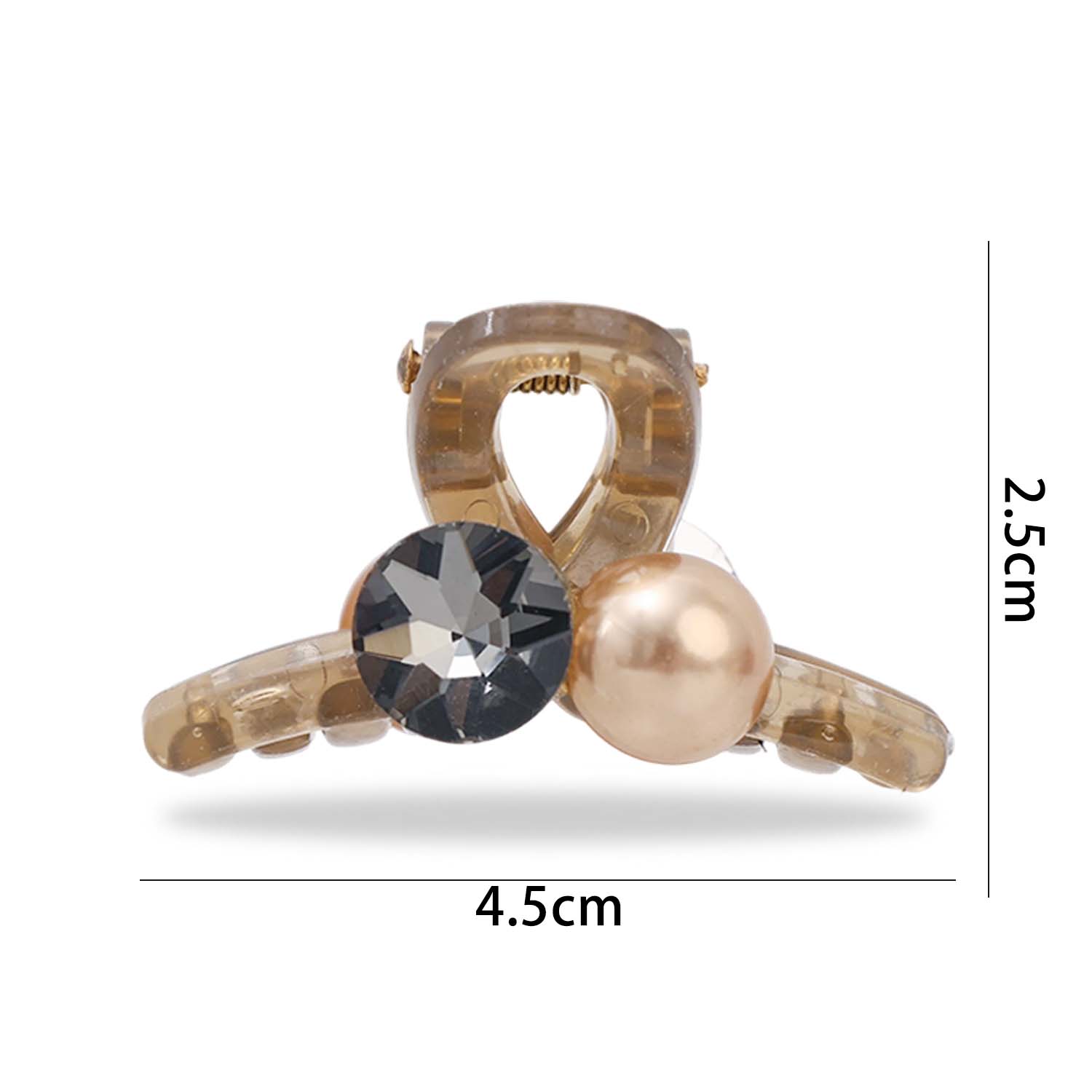 

2pcs Fashion Bow Shark Hairclip Korean Pearl Diamond Crystal Ponytail Fixed Hairgrips For Woman Girls Simple Hairpins Decoration