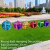 1PC Wind Turning Random Color Hot Air Balloon Rotating Colorful Wind Spinners Rainbow Plastic Material Wind Strips Picnicking