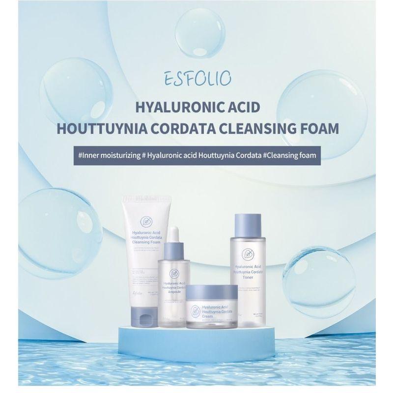 esfolio - Hyaluronic Acid Houttuynia Cordata Cleansing Foam