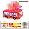 Baby Tissue Dispenser & Pull Toy for 0-1 Year Old - Educational Fun with Radishes