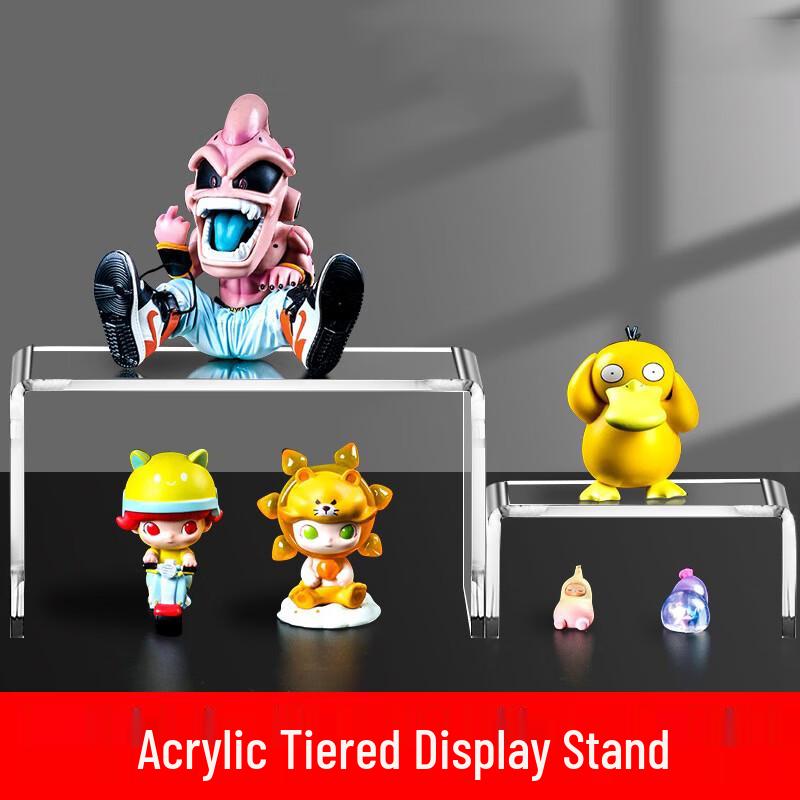 JNL Clear Acrylic Display Riser Shelf, 5mm Thick