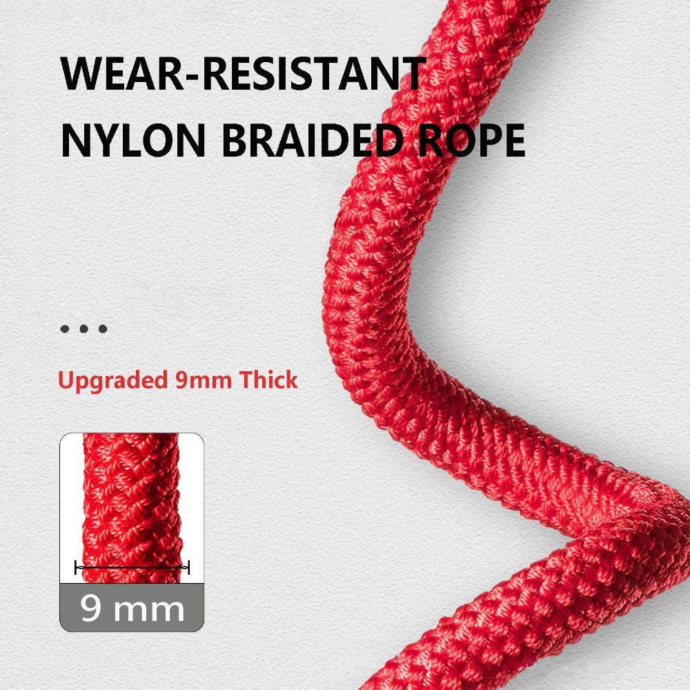 Foam Handle Weighted Jump Rope Adjustable Fitness Rope Skipping Nylon Skipping Rope Exercise