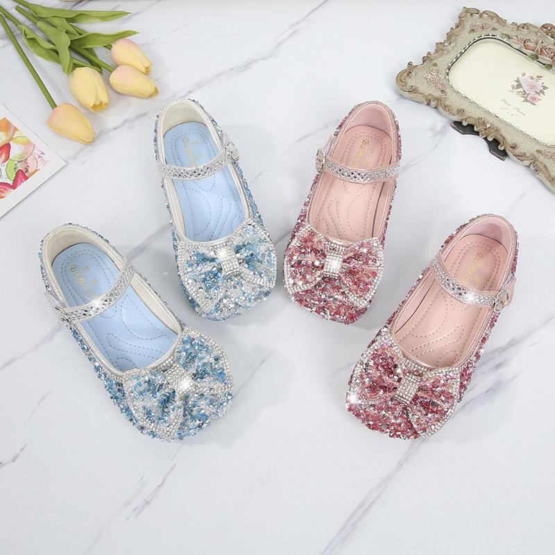 Girls Princess Shoes 2026 Summer Comfort Little Girl Aisha Elementary and Secondary School Children's Show Shoes