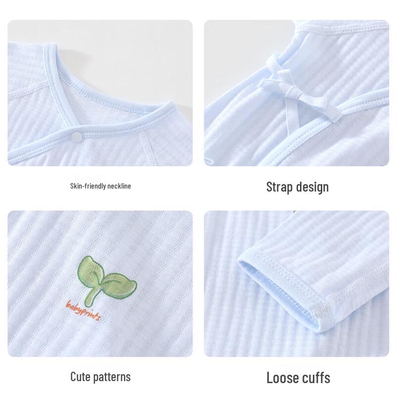 Babyprints Newborn Cotton Long-Sleeve Romper 2-Pack