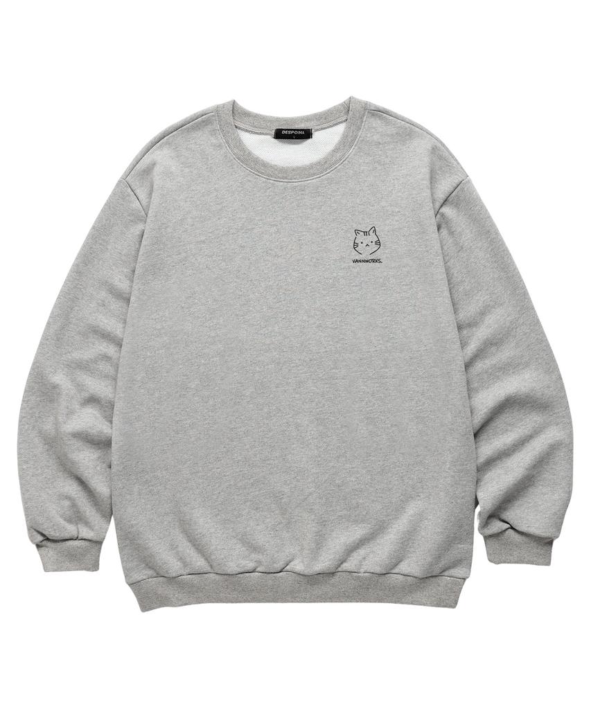 VANNWORKS Kitty Sweatshirt (Vndts408) Melange Grey
