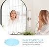 Bathroom Mirror Fog Film 11.4x8.6 Anti-Fog Waterproof Defogger Sticker Shower Mirror Protective Film Clear Fogless Solution