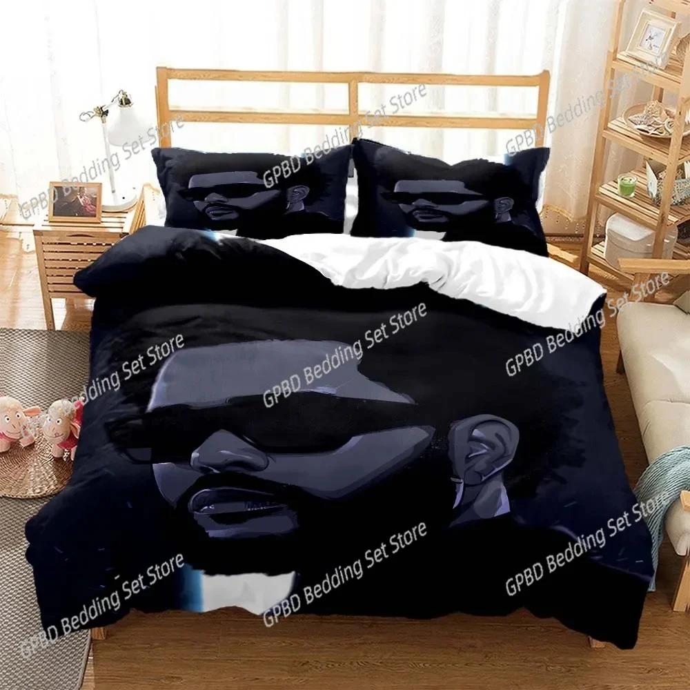 Die Weknd fashion pop singer Beding Set For Bedrom Soft Modern Bedspreads Comefortable Soft Duvet Cover Comfortable Quilt Cover And Pilowcase
