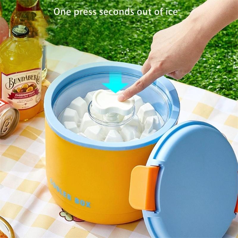 Practical Ice Cubes Tray Ice Cubes Tray Insulated Ice Bucket Ice Cubes Molds Plastic Texture for Cocktails Beverage