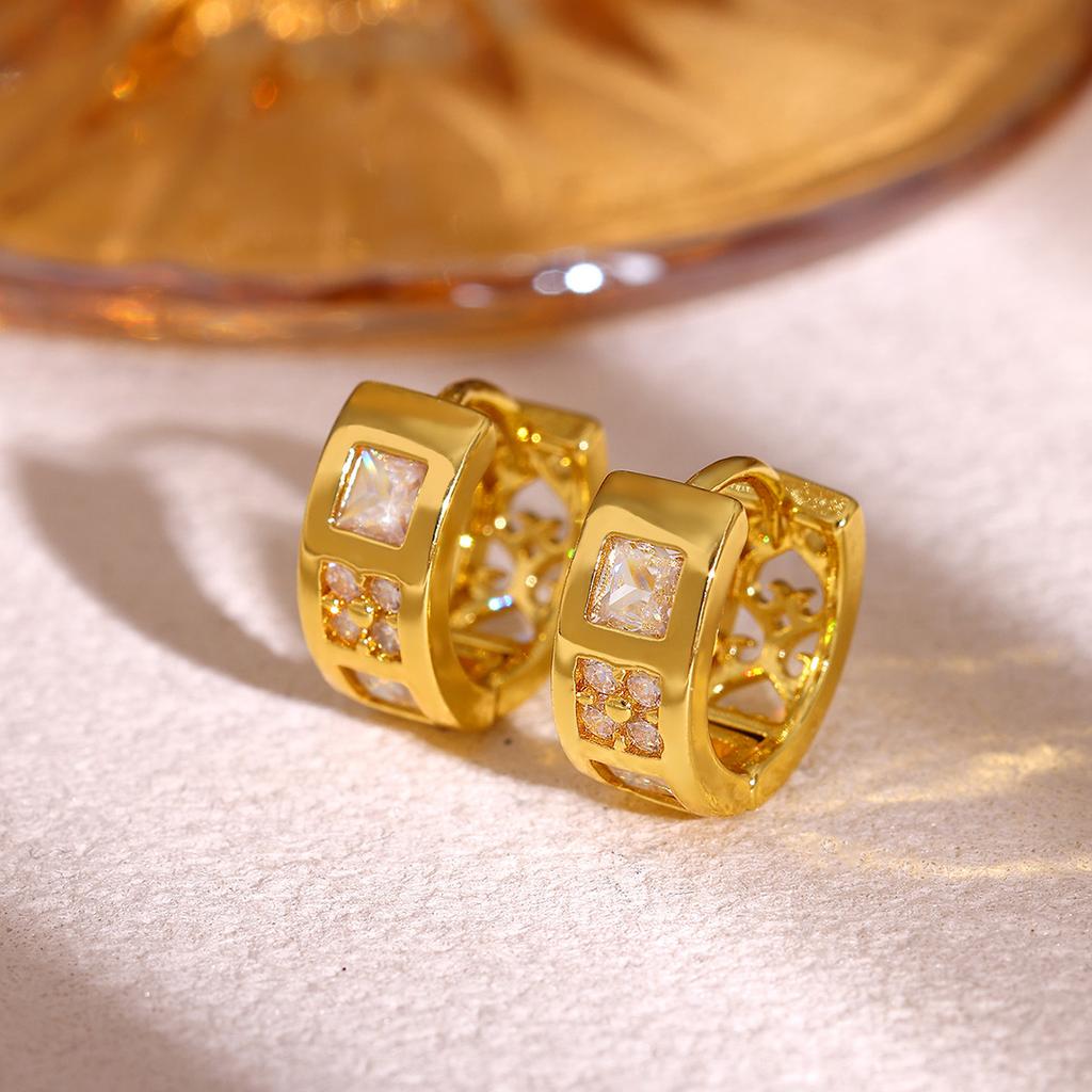Starfish Drop Hoop Earrings For Women Gold Color Heart Cubic Zirconia Huggie Earring Delicate Beach Jewelry Her Gift Hoops