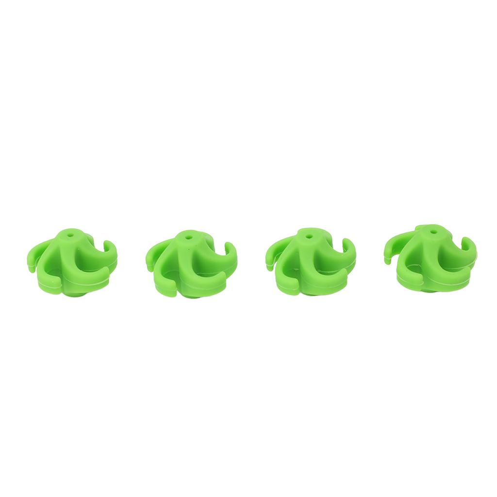 4Pcs Archery Bow String Stabilizer Rubber Recurve Compound Bow Bowstring Silencer Shock Dampener Green